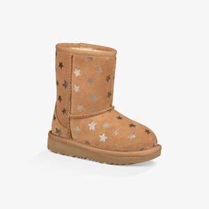 Ugg Classic II Short Stars Klassiska Stövlar Barn Bruna (503798BZX)